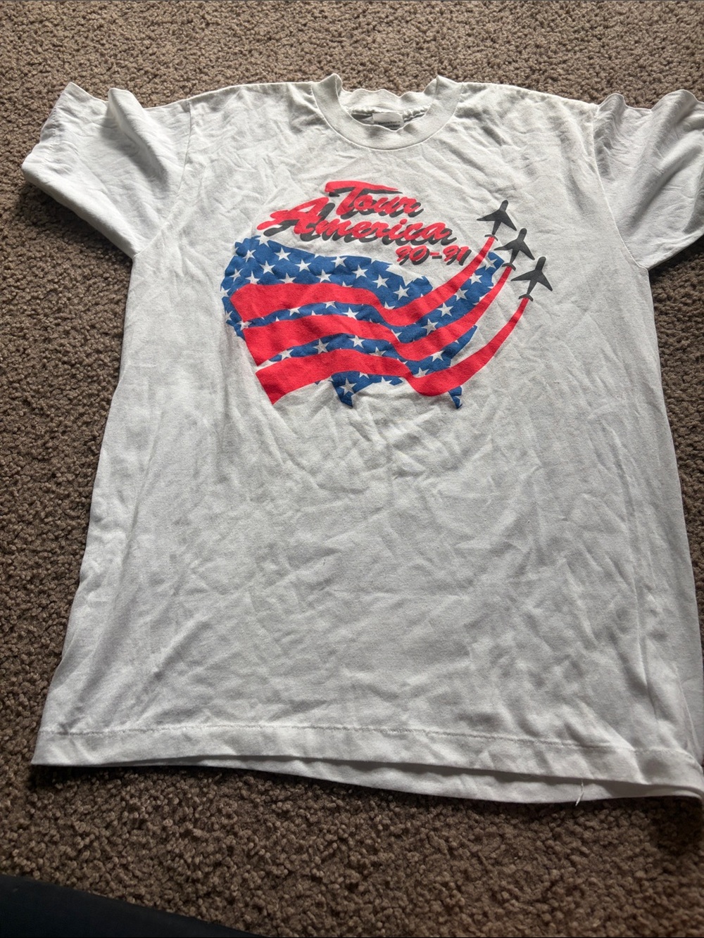 B31 “Tour America 90-91” White House SS Tee, Men’s Lg